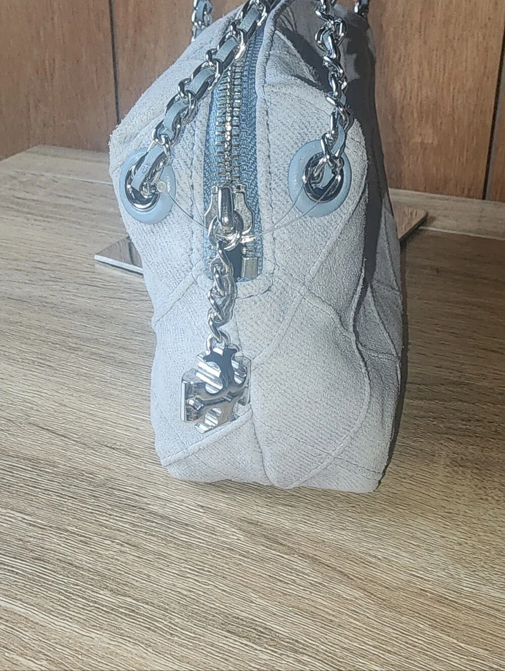 Tory Burch Fleming Soft Denim Crossbody
